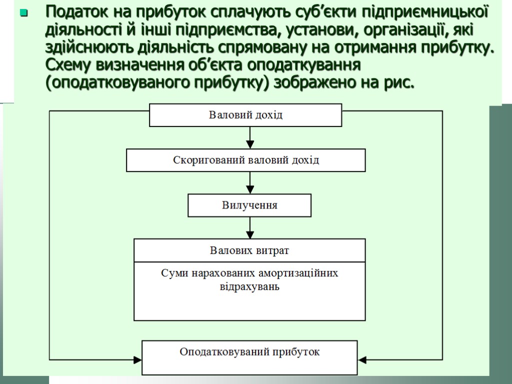 Податок на прибуток сплачують суб’єкти підприємницької діяльності й інші підприємства, установи, організації, які здійснюють